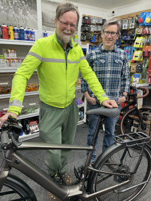 Dave and Al at Sweet Ride with Dave's new bike